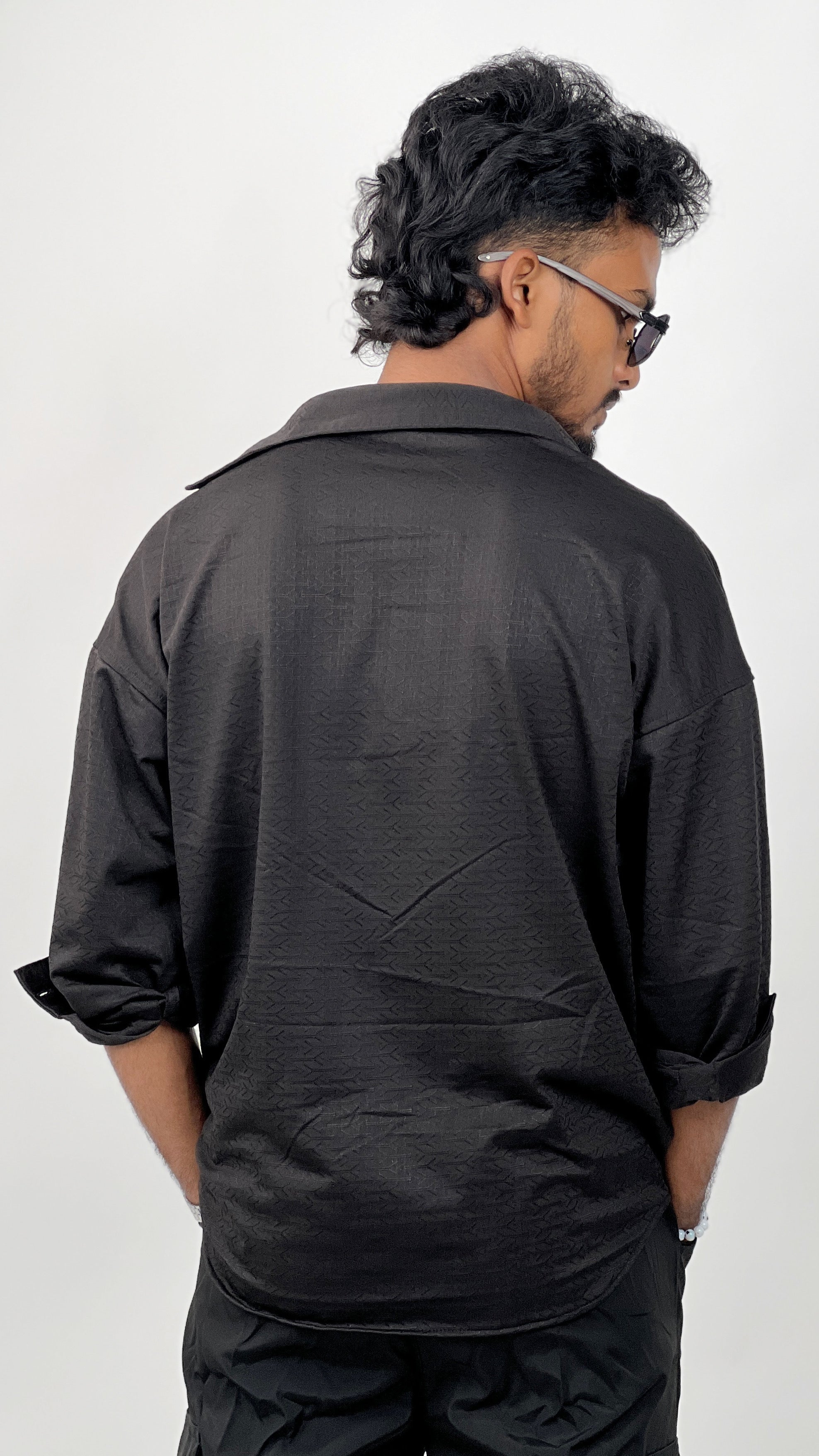 R&amp;D 3 POCKET SHIRT-BLACK