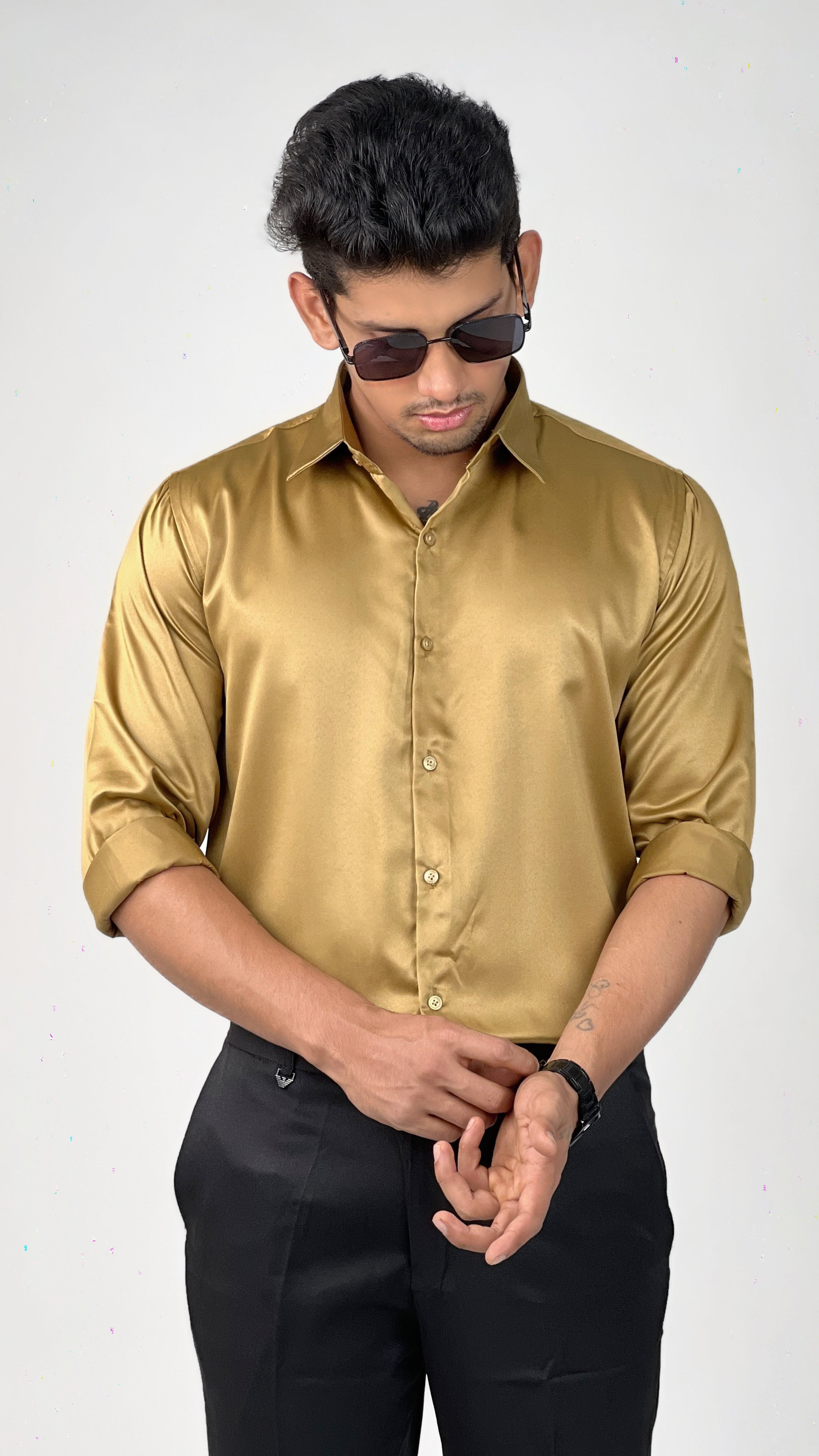 OCHER FORMAL SHIRT