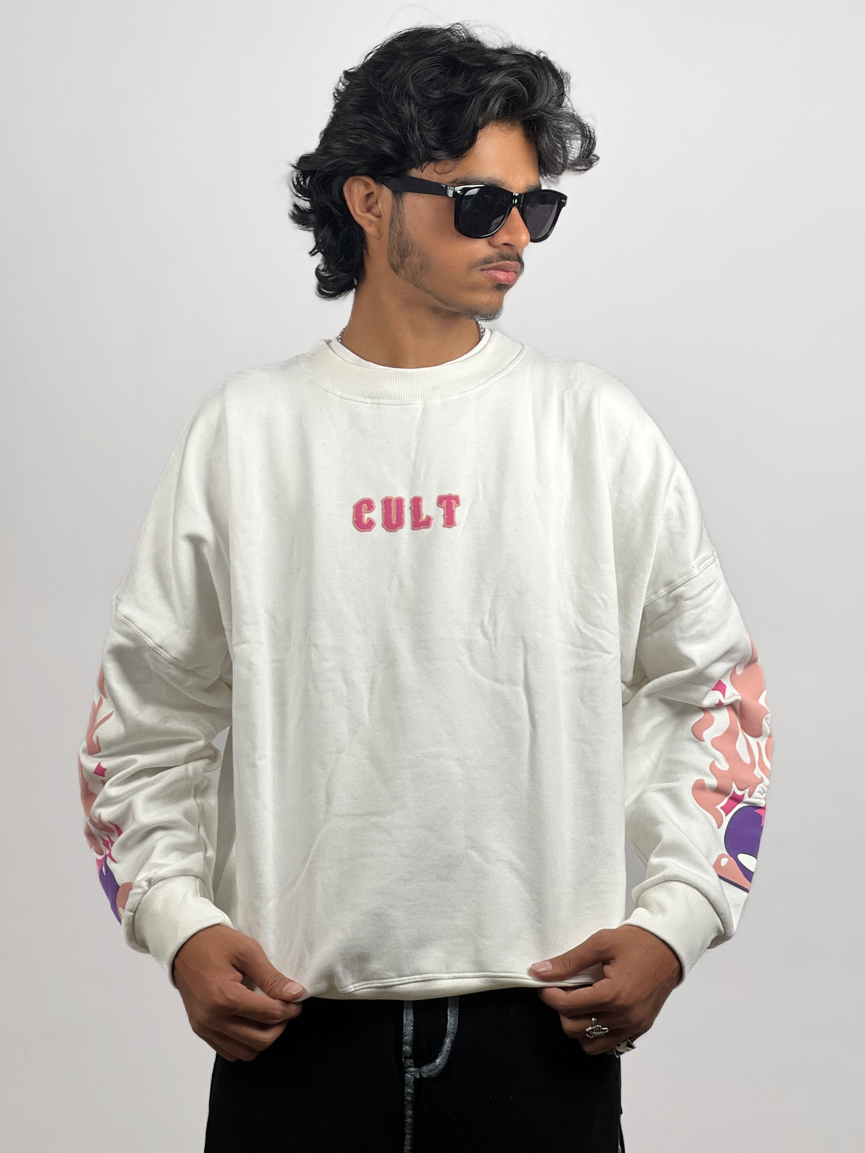 CULT DICE PUFF PRINTED SWEAT T-SHIRTS