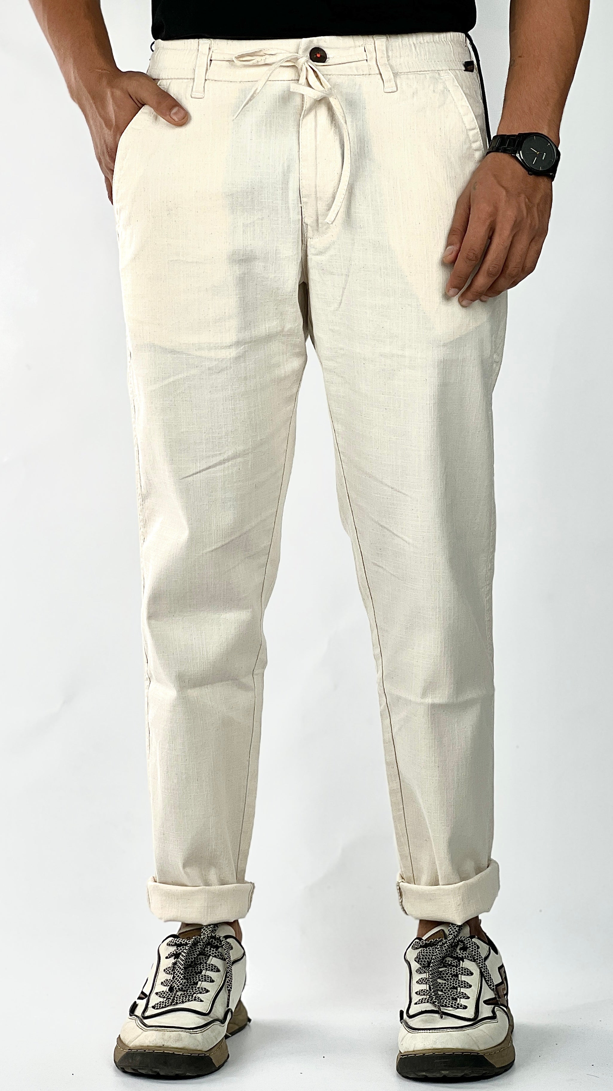 LENIN COTTON ELASTIC PANT