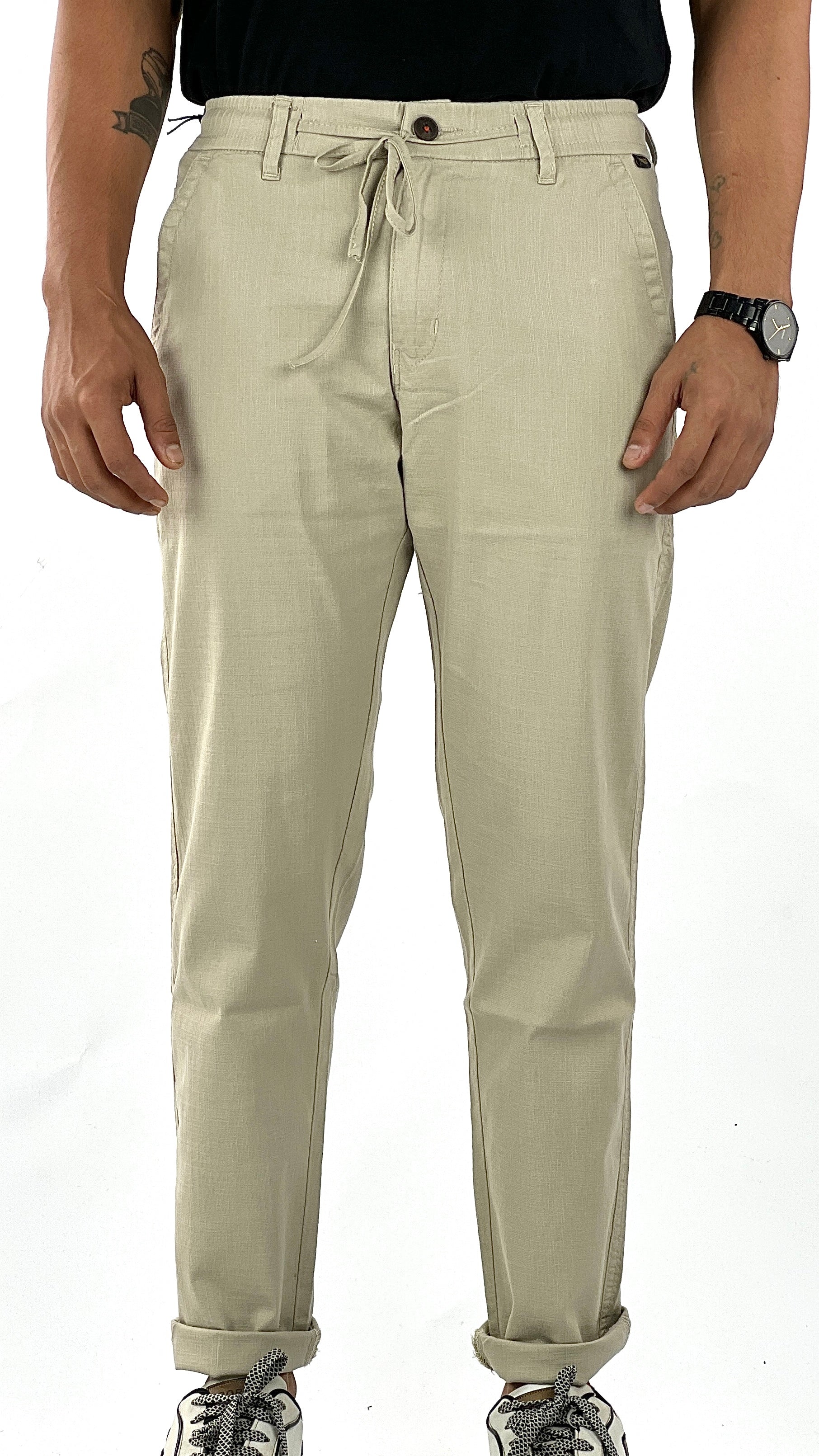 LENIN COTTON ELASTIC PANT