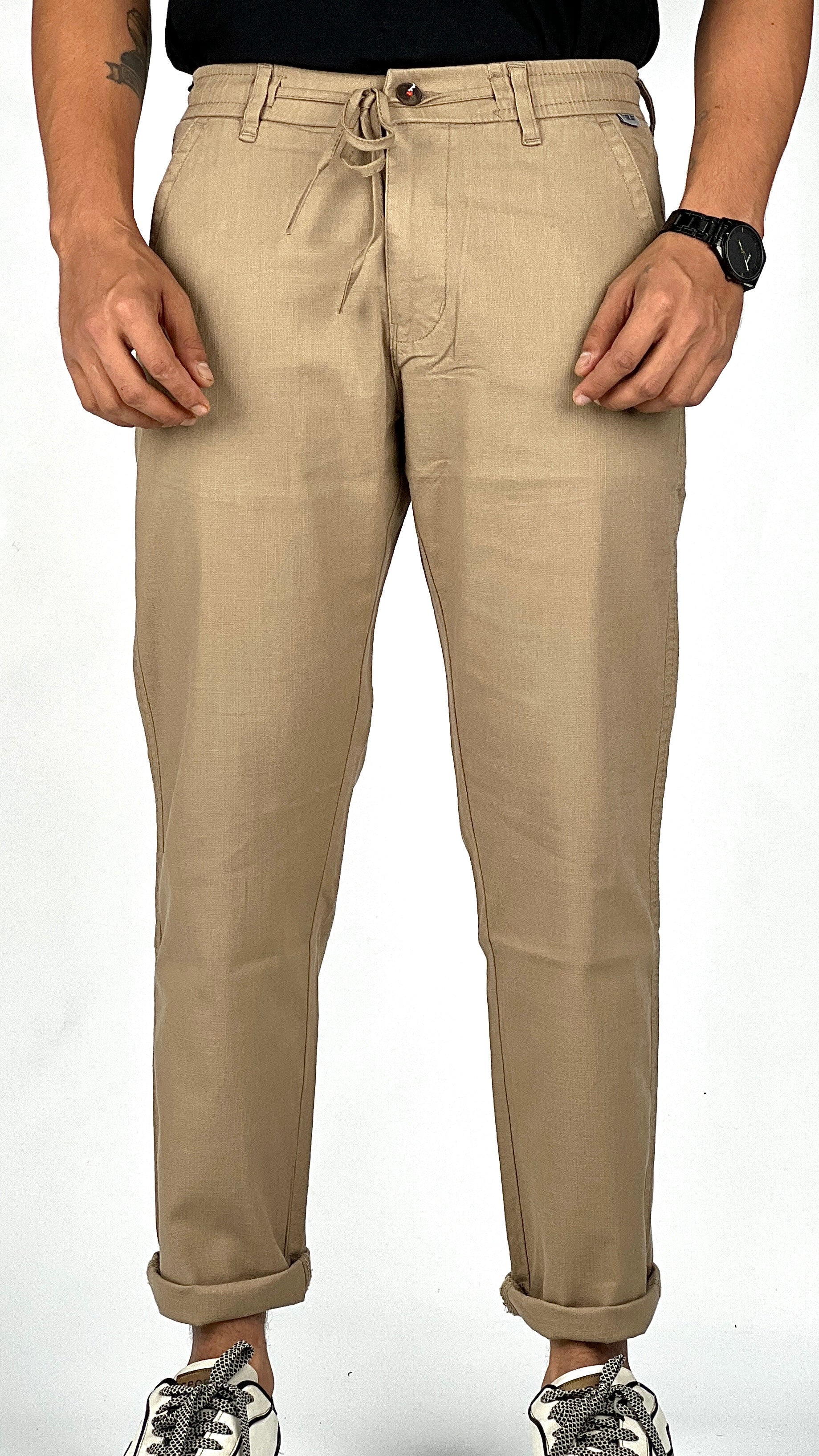 LENIN COTTON ELASTIC PANT