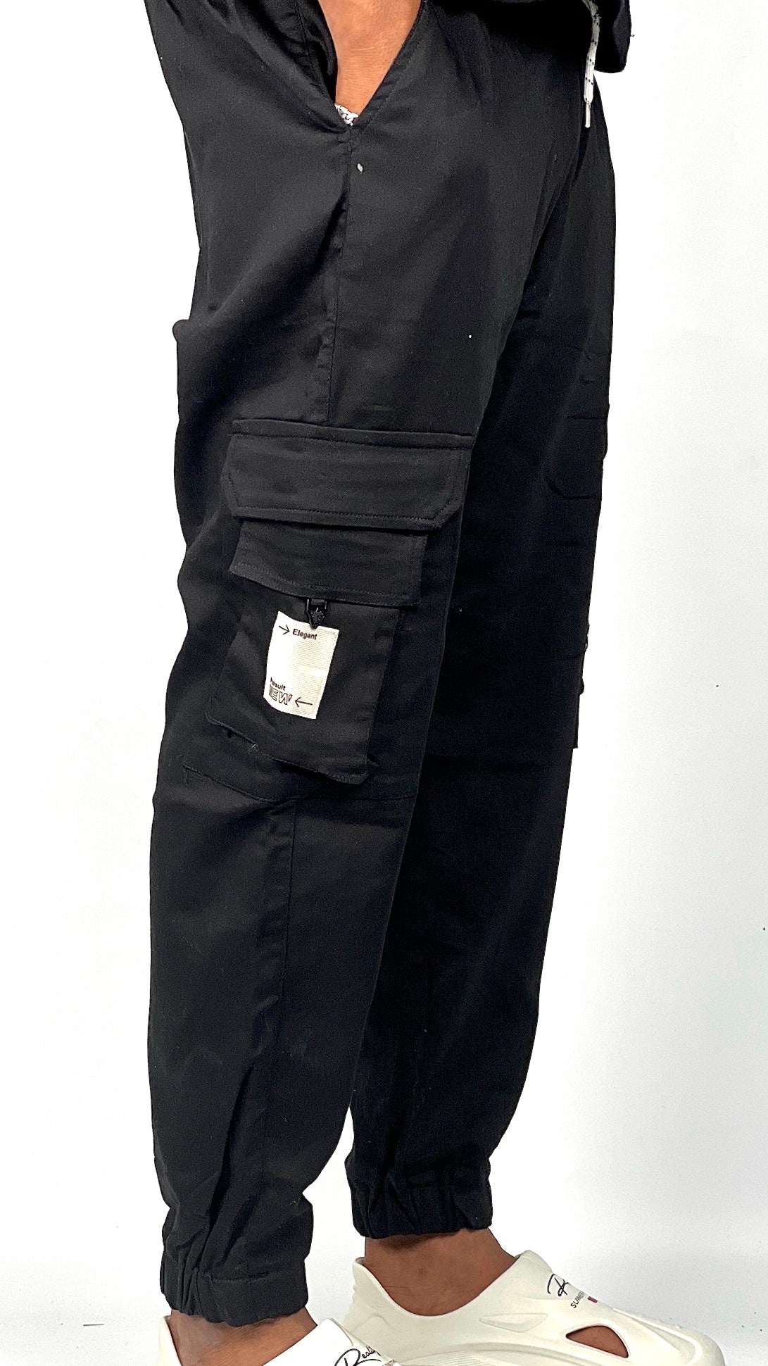 COTTON SIDE POCKET JOGGER