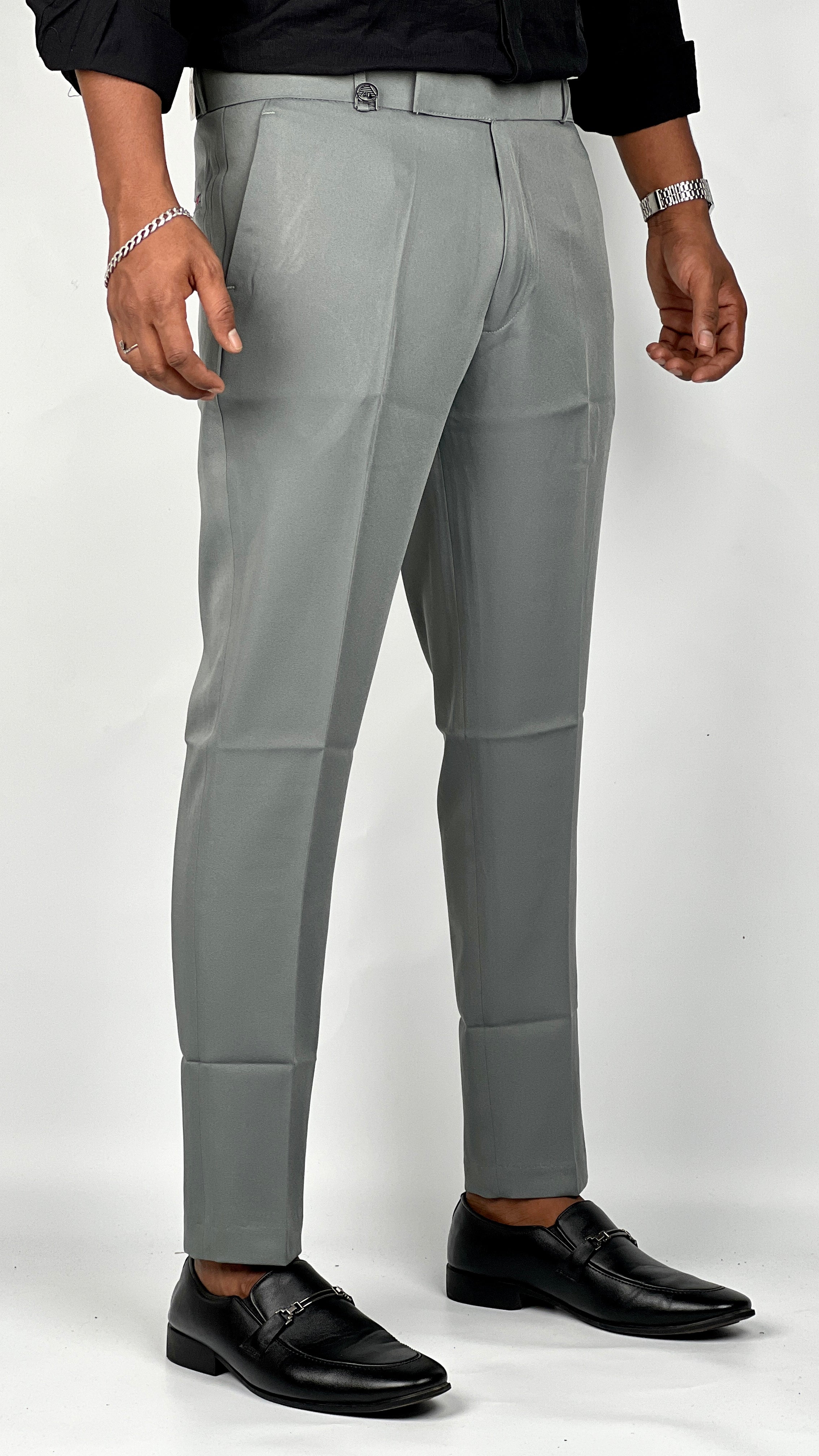 SILVER FORMAL TROUSER