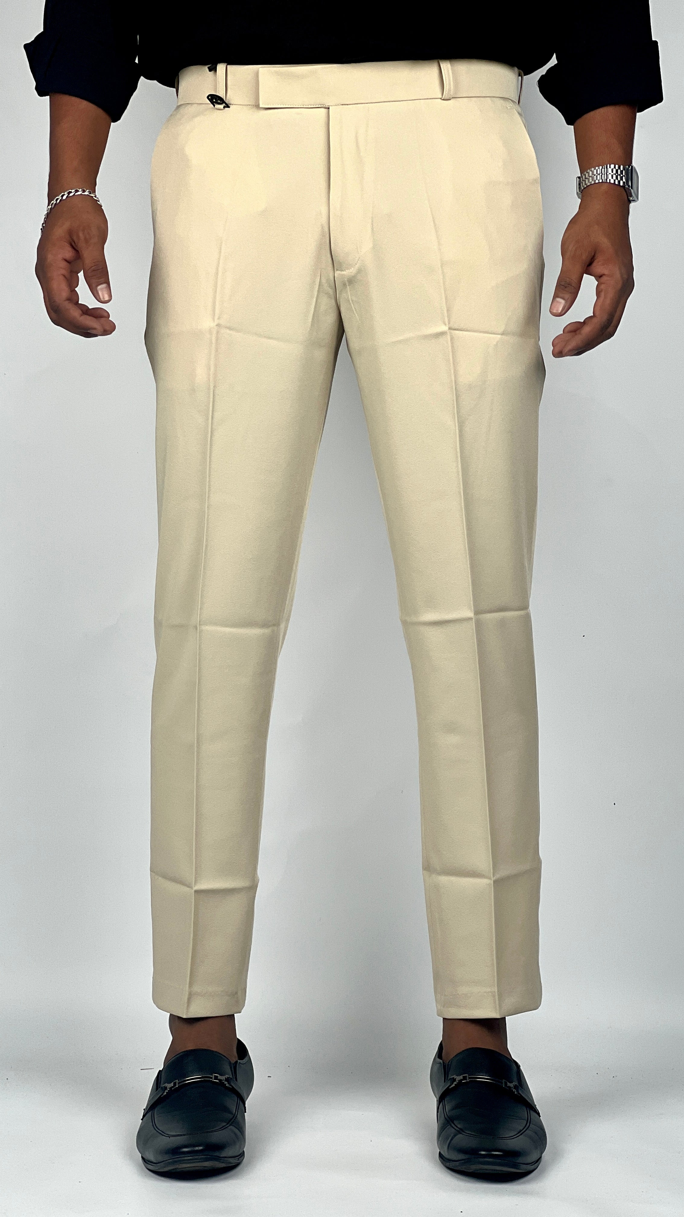 BISCUIT CREAM FORMAL TROUSER